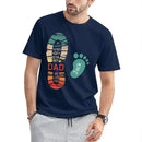 Personalized Dad And Kids Footprints Names Shirt - Joliny