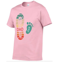 Personalized Dad And Kids Footprints Names Shirt - Joliny