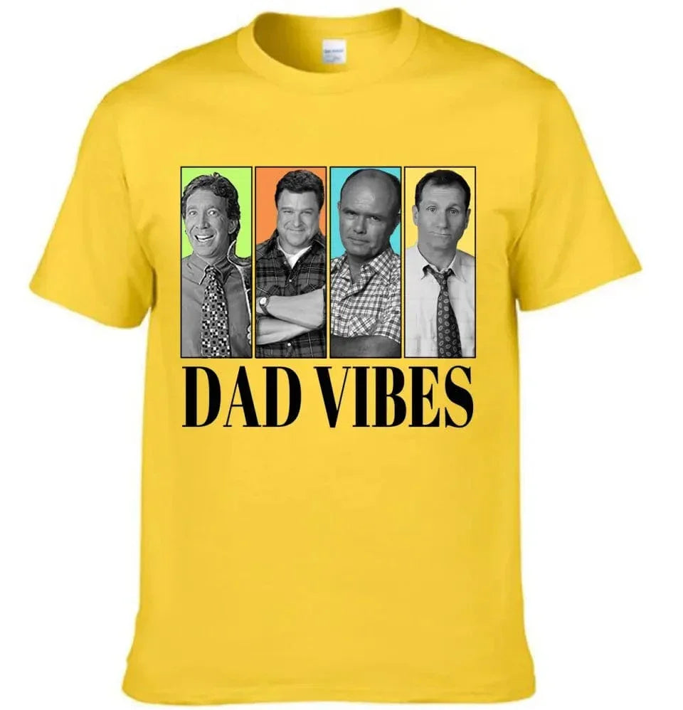 Personalized Dad Vibes Shirt-Customized Four Photos - Joliny