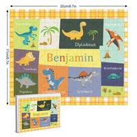 Personalized Dinosaur Jigsaw Puzzle for Toddler Kids 35PCS/70PCS - Joliny