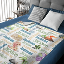 Personalized Dinosaur Name Pattern baby blanket - Joliny