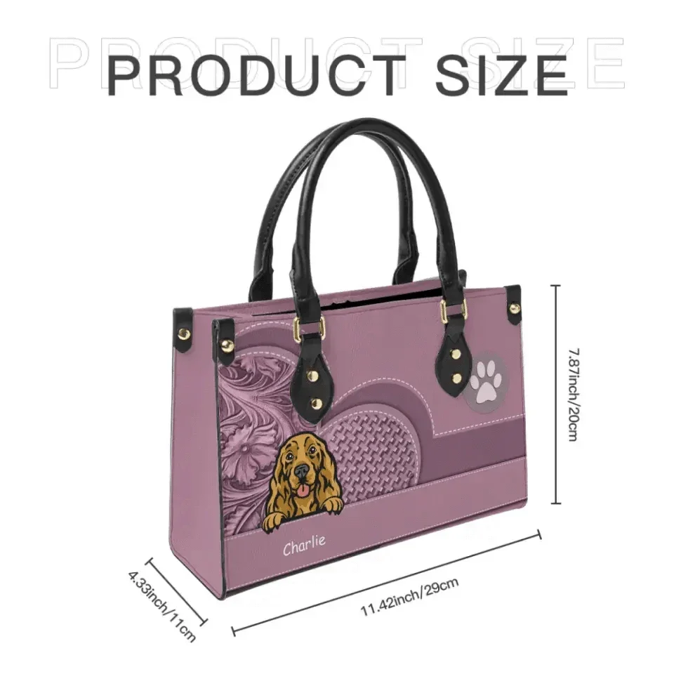Personalized Dog Leather Handbag - Gift For Dog Lover - Joliny