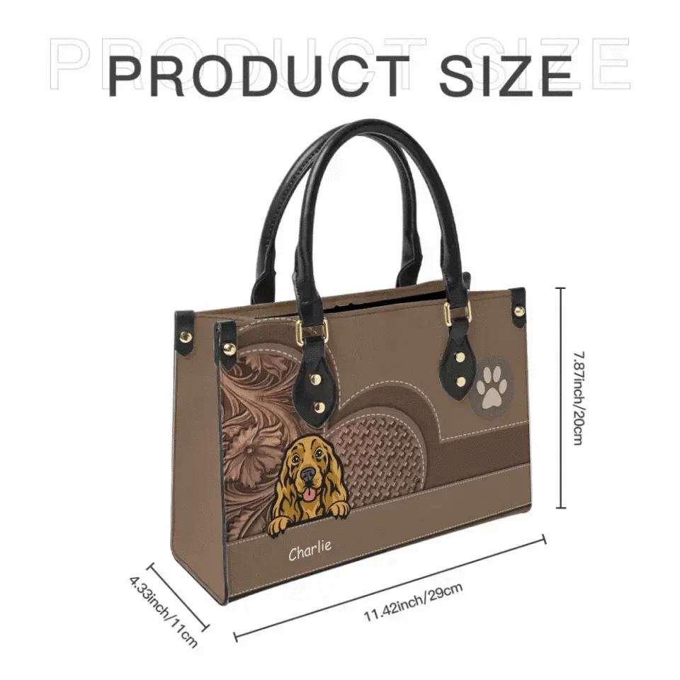 Personalized Dog Leather Handbag - Gift For Dog Lover - Joliny