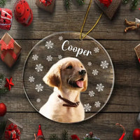 Personalized DogCat Photo Acrylic Ornament - Gift For Pet Lovers Car Ornaments - Joliny