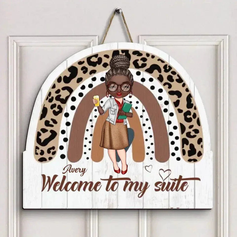 Personalized Door Sign - Gift For Office Staff - Welcome To My Office
