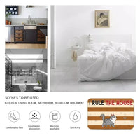 Personalized Doormat For Dog, Cat, Pet Lovers - We Rule The House - Joliny