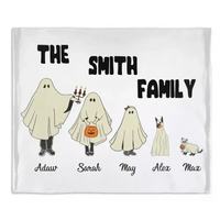 Personalized Family Name Halloween Blanket - Joliny