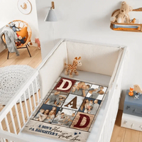 Personalized Family Photo Blanket - Gifts For Dad Husband - Joliny