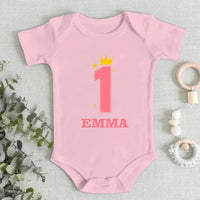 Personalized First Birthday Gift, Custom 1st Birthday Baby Onesie - Joliny