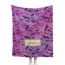 Personalized Galaxy Horse Pattern Blanket - Joliny