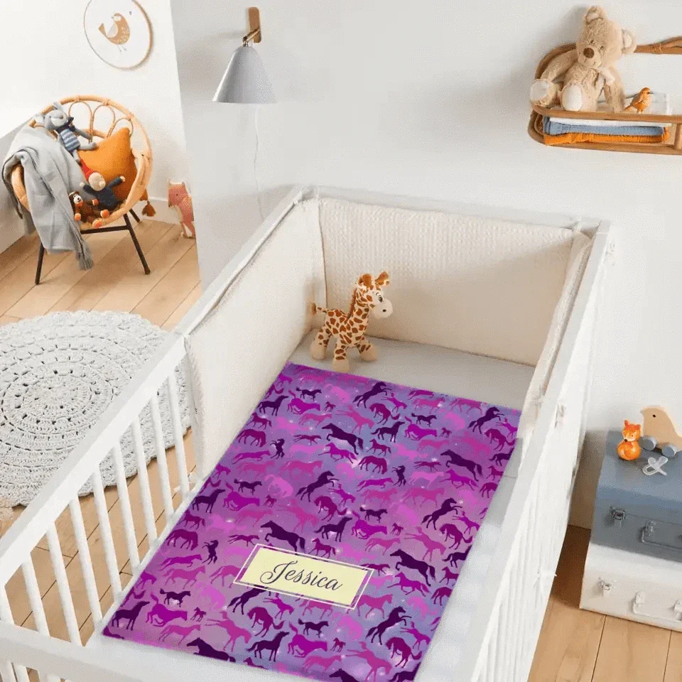 Personalized Galaxy Horse Pattern Blanket - Joliny