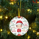 Personalized Gift For GrandChild I Am Kind Acrylic Circle Ornament - Joliny