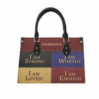 Personalized Gifts Christianart Leather Bag - I Am Enough, I Am Loved, Gifts for Women - Joliny
