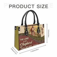 Personalized Gifts Christianart Leather Handbag - The Lord Is My Shepherd PSALM 23:1 - Joliny