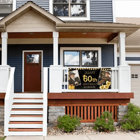 Personalized Gold Banner With Name Photo, Birthday Decorations - Joliny