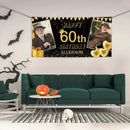 Personalized Gold Banner With Name Photo, Birthday Decorations - Joliny