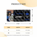 Personalized Graduation 2024 Banner with Glitter, Custom Photo Name - Joliny