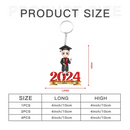 Personalized Graduation Acrylic Character Keychain - Joliny