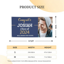 Personalized Graduation Banner, Class of 2024 Decorations Banner, Custom Photo Congrats Grad Banner - Joliny
