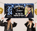 Personalized Graduation Banner - Custom Photo Sequin Glitter Balloon Year - Joliny