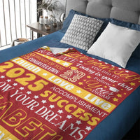 Personalized Graduation Blanket, Custom Year Name School - Follow Your Dream - Joliny