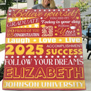 Personalized Graduation Blanket, Custom Year Name School - Follow Your Dream - Joliny