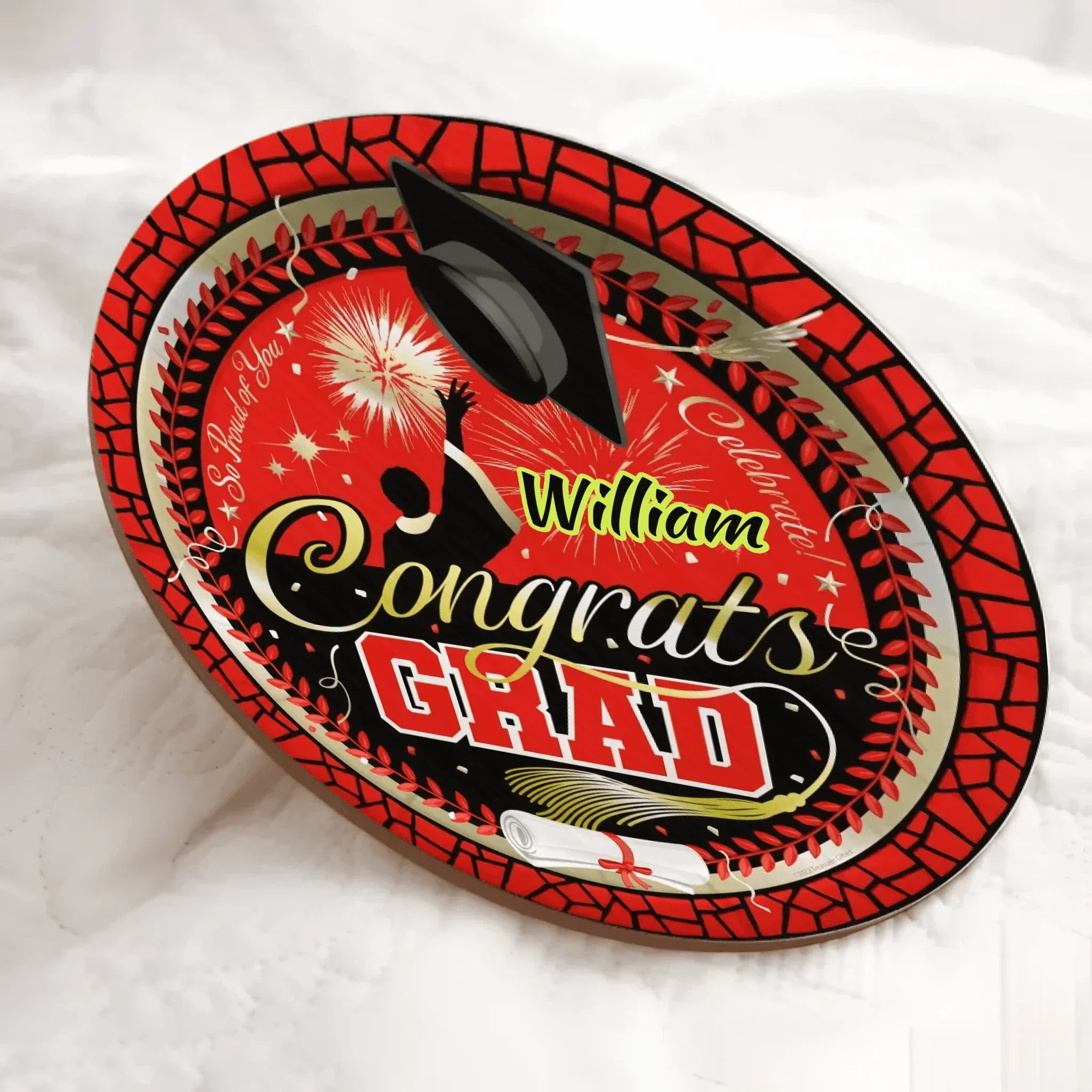 Personalized Graduation Door Sign - Custom Congrats Grad Name Plaque, Perfect Graduation Gift & Party Decor