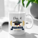 Personalized Graduation Gift Mug With Bachelor Cap, Class of 2025 - Joliny
