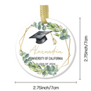 Personalized Graduation Keepsake Ceramic Ornament - Custom Graduation Gift - Joliny