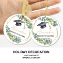 Personalized Graduation Keepsake Ceramic Ornament - Custom Graduation Gift - Joliny
