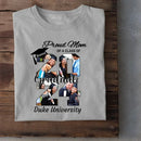 Personalized Graduation T-Shirt - Customized Name, Year and 4 Photos, Gift for Graduates - Joliny