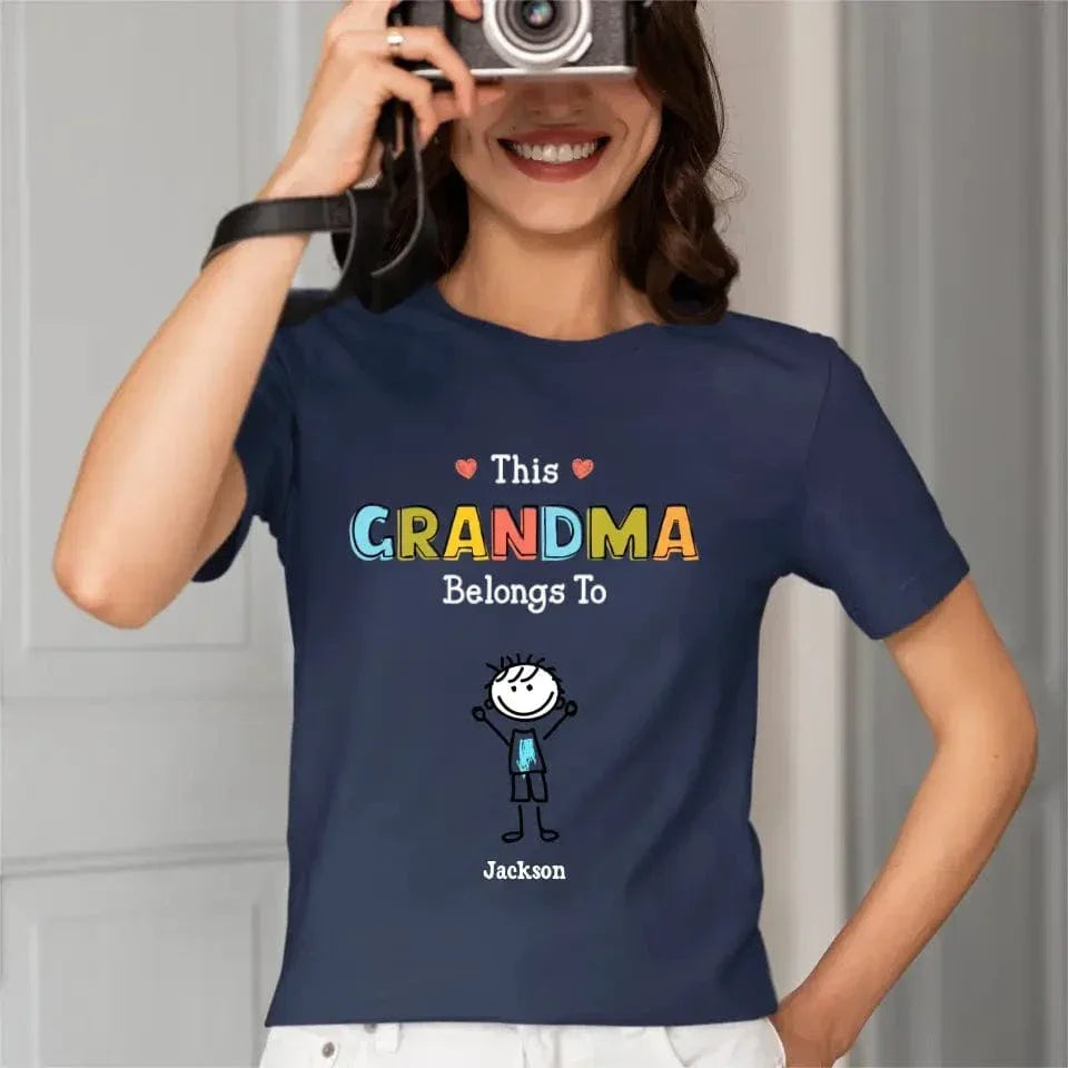Personalized Grandma Shirt - This Grandma/Mommy/Daddy Belongs To - Family Gift - Joliny