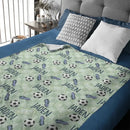 Personalized Green Football Star Name Blanket - Joliny
