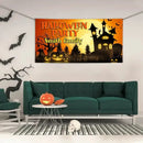 Personalized Halloween Party Banner, Orange Cemetery - Joliny