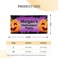Personalized Halloween Party Banner With Big Pumpkin - Joliny