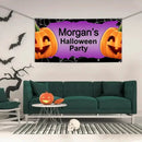 Personalized Halloween Party Banner With Big Pumpkin - Joliny