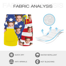 Personalized Hawaiian Men Beach Trunk, Independence Day Couple Gift Style Face on Swim Trunks - Joliny