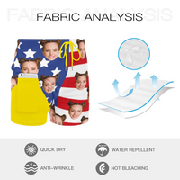 Personalized Hawaiian Men Beach Trunk, Independence Day Couple Gift Style Face on Swim Trunks - Joliny