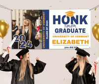 Personalized Honk Graduation Banner,You Did It - Joliny