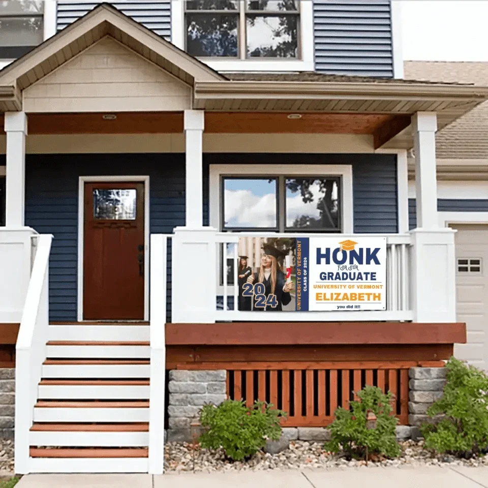 Personalized Honk Graduation Banner,You Did It - Joliny