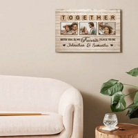 Personalized Horizontal Canvas Wall Art - Loved You Then, Love You Still, Always Have, Always Will - Joliny