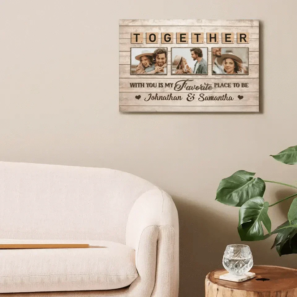 Personalized Horizontal Canvas Wall Art - Loved You Then, Love You Still, Always Have, Always Will - Joliny