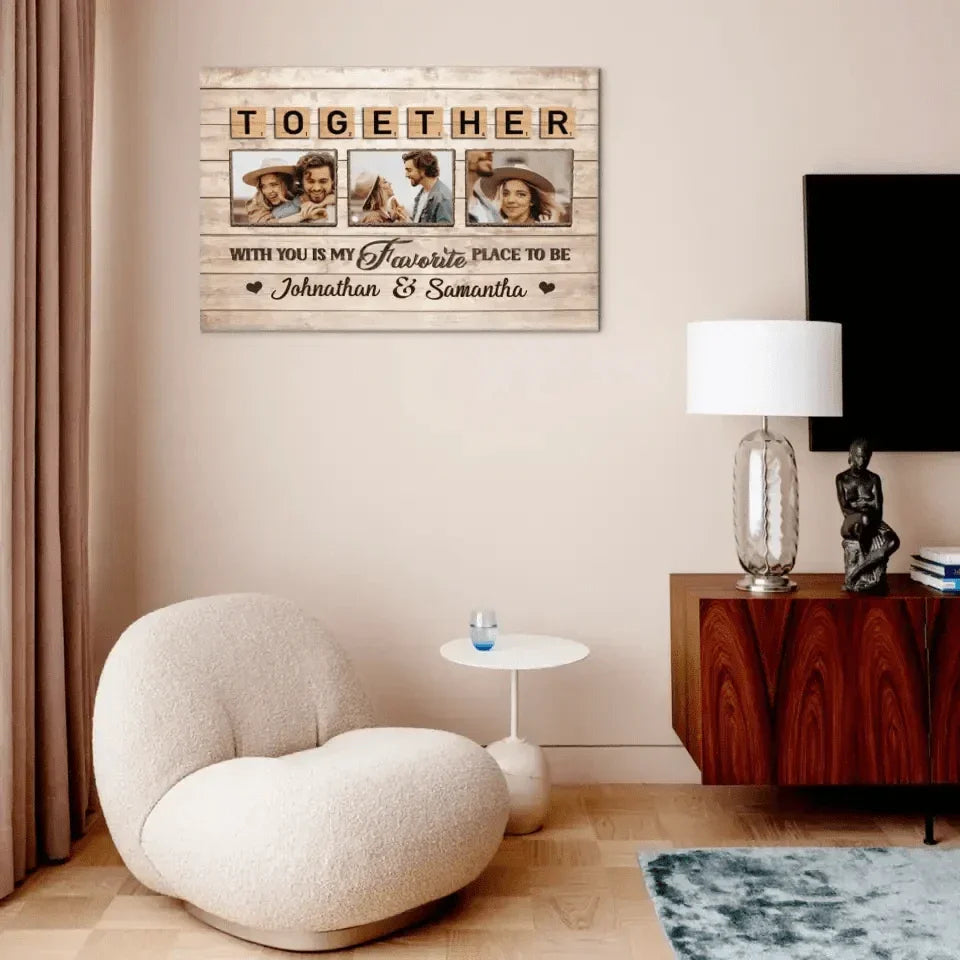 Personalized Horizontal Canvas Wall Art - Loved You Then, Love You Still, Always Have, Always Will