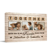 Personalized Horizontal Canvas Wall Art - Loved You Then, Love You Still, Always Have, Always Will - Joliny