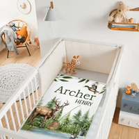 Personalized Hunter Baby Blanket, New Baby Gift, Duck Hunter Nursery Theme - Joliny