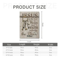 Personalized Jesus is The Key To Heaven Canvas Wall Art - Joliny