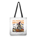 Personalized Just Waiting For Halloween Pumpkin Skull Reusable Canvas Tote Bag with Name Halloween Gift for Friend Family - Joliny
