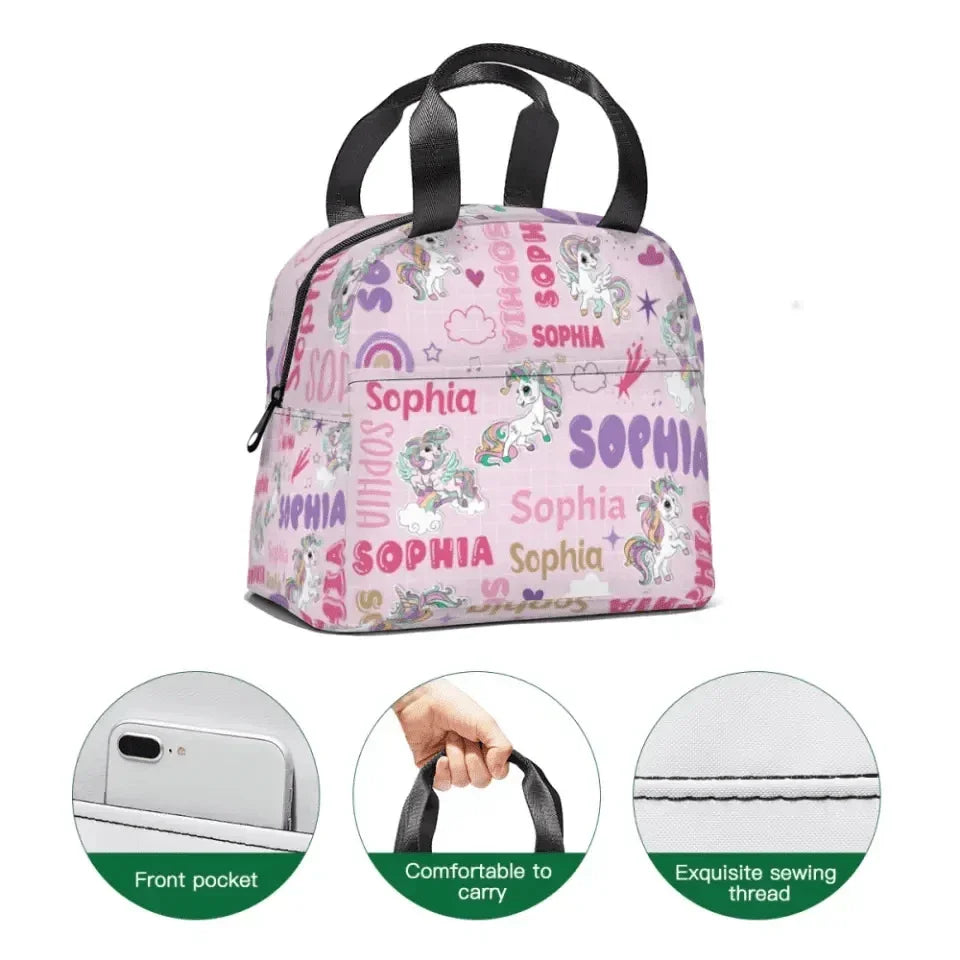 Personalized Kids Rainbow Unicorn Backpack - Gifts for Girls - Joliny