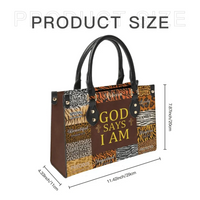 Personalized Leather Bag - God Says I Am Unique - Joliny