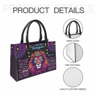 Personalized Leather Bag - Lion I Can Only Imagine - Joliny